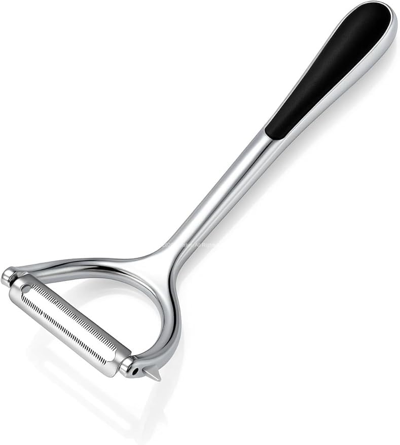 Busstier Profesyonel Paslanmaz Çelik Çift Bıçaklı Soyacak, Jülyen ve Standart Soyucu Başlıklı, Ergonomik Saplı Çok Amaçlı Meyve Sebze Soyacağı, Patates, Salatalık, Kabak ve Havuç için Pratik Mutfak Al