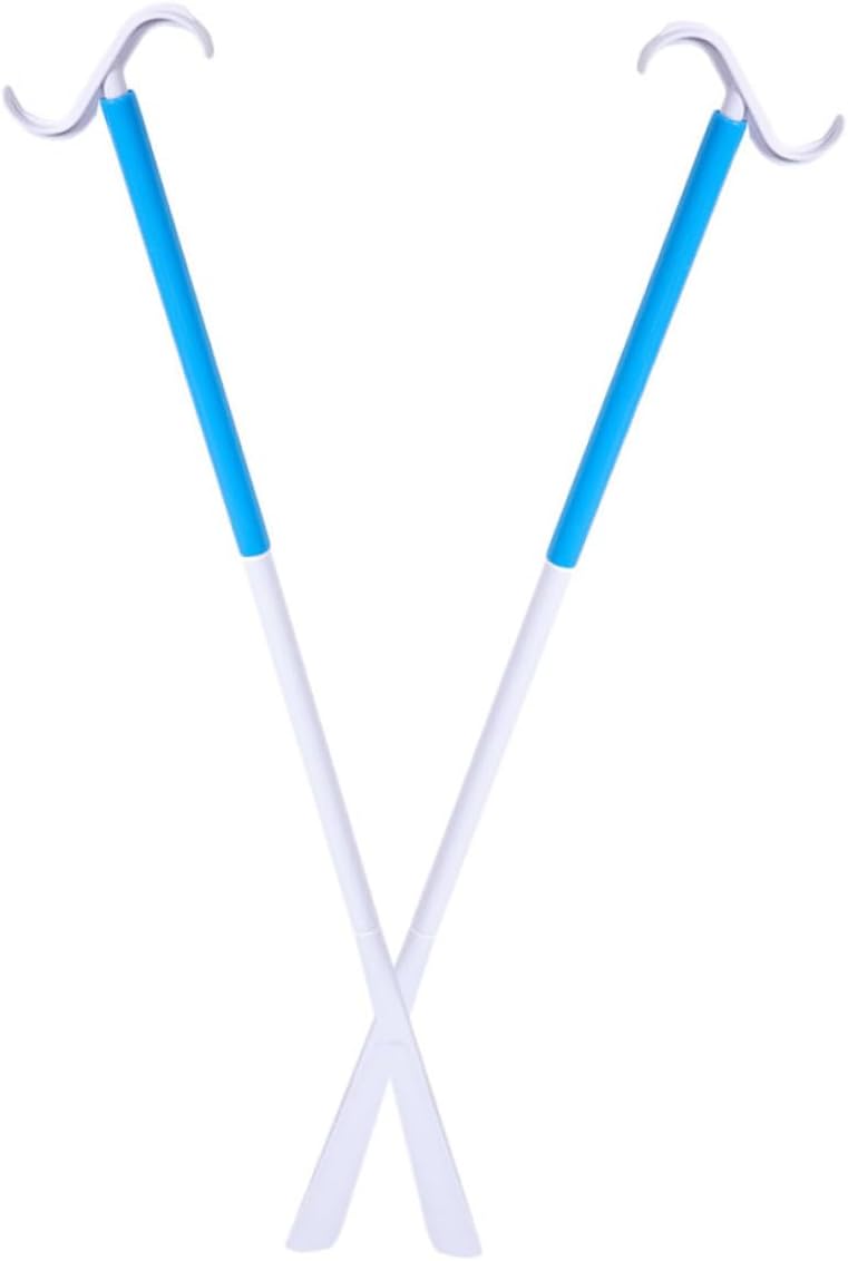 Didiseaon 2pcs Long Handle Shoe Horn Dressing Assist Tool for Elderly Women