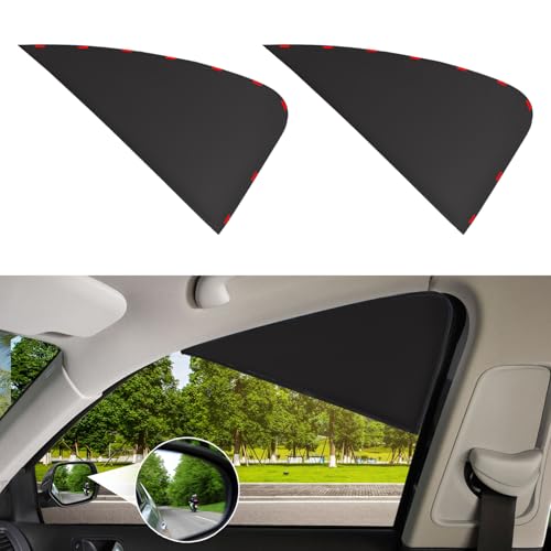 XCBYT Magnetic Car Window Shades for Driver, 2 Pack Front Side Window Sun Shades, Strong Magnets Sun Glare Blocker for SUV Truck Sedan, Heat & UV Protection Car Curtains Safe for Daily Driving