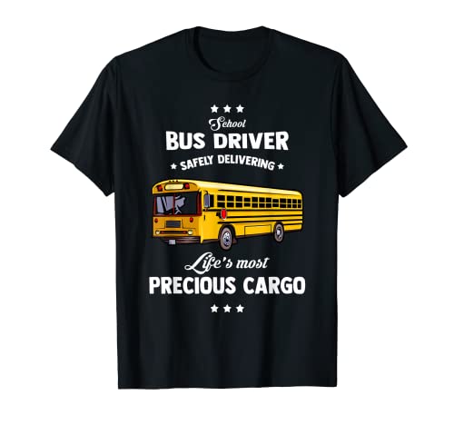 Conductor de autobús escolar entrega de forma segura | Conductor de autobús escolar Camiseta