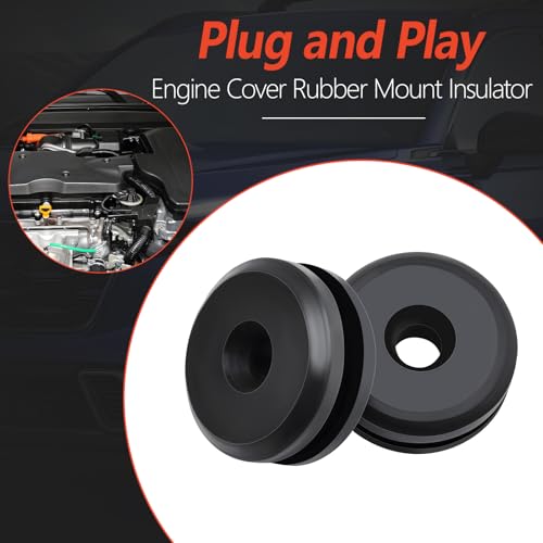 Image of 4Pcs Engine Cover Rubber Mount Insulator Fits for 2013-2017 Hon-da Accord 2020-2024 Odyssey 2014-2020 Acura MDX RLX 2016-2018 RDX Replaces 17122-5G0-A00 171225G0A00