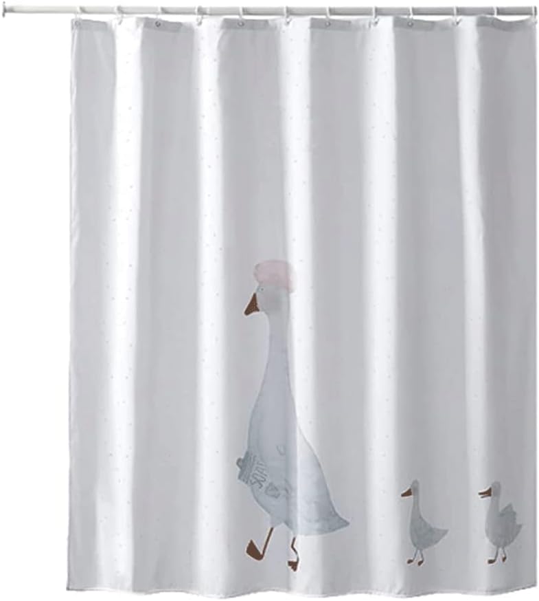 Best Shower Curtain Extra Long Shower Curtain for Bathroom Luxury Design Polyester Fabric Shower Curtain Liners Tub Curtains with Rod and Hooks Bath Decor (A 240x200cm)