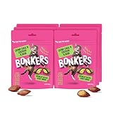 Bonkers Cat Bites, Crunchy & Soft Chick N' Cheddar Flavor Treats, Low Calorie, Training or Food Topper, 6.3 oz / 180g Resealable Bag for All Breeds and Ages, Value Pack (6 Pack)