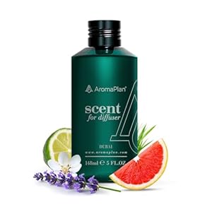 Aromaplan Hotel Scents Dubai 5 Fl Oz (148ml), Home Luxury Aroma & Hotel Fragrance Diffuser Oil- Hotel Diffuser Oil for Aromatherapy- USA Made, Bigger Bottle, Bolder Aroma & Longer Lasting