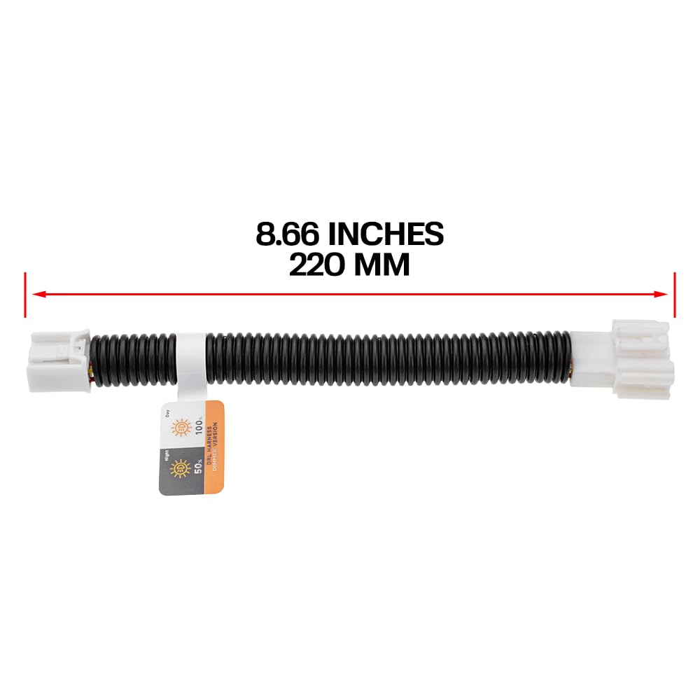 Arnés DRL Siempre Encendido para M.azda MX-5 ND 2016-2023 con Solo DRL LED, Kit Adaptador de Luces Diurnas, Arnés Jumper Siempre Encendido Compatible con Halo de Faros