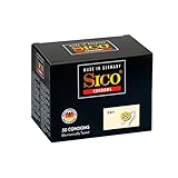 Condón seco hecho de látex de caucho natural, sin recubrimiento, para relaciones sexuales protegidas.