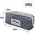 Pencil Case,Federmäppchen Einfach,Federtasche Stiftetasche Stiftemappe Mäppchen Cord Stoff,Schlamper Mäppchen für Mädchen Teenager,Schulmäppchen Kosmetiktasche,GeldböRse,Sc... Und Büro-Grau