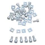 SHINEOFI 50pcs M5 T-Slot Sliding Nuts Metric Machine Tool Flat Slide Nut for Bike Axle T Track Accessories Industrial Fastener Kit for Workshop