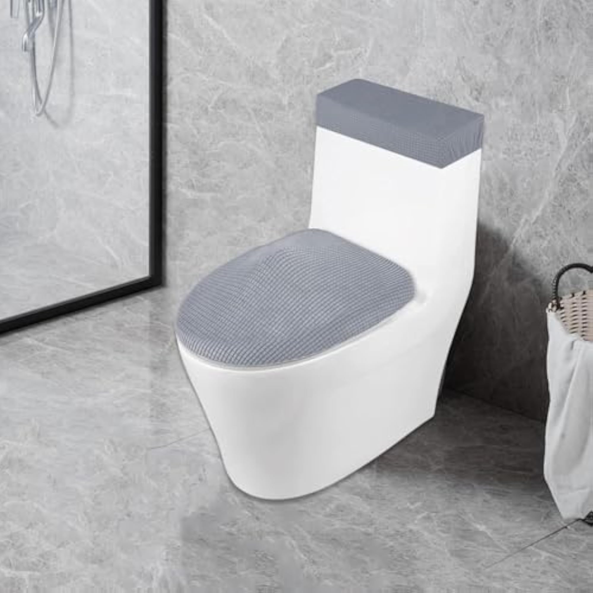 Portable Replacement Toilet Lid Cover, Soft Protector