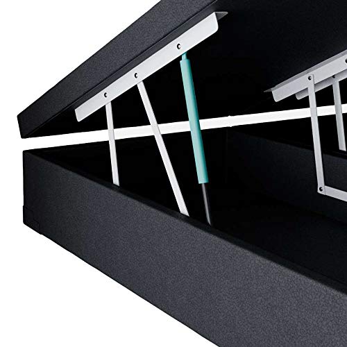 Base para Cama Box Queen Martin Premium com Baú (45x158x198) Preta