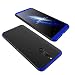 Produktbild TXLING für Shuawei Honor 9 lite Hülle Hardcase 3 in 1 Ultra Dünn 360 Full Body Schutz Schutzhülle Anti-Kratzer Elegant Stoßfest Hart PC Bumper Handyhülle (blau schwarz) + 1 Stück Schutzfolie
