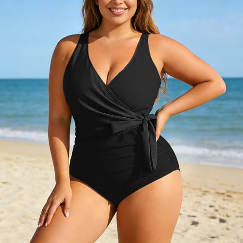 Maillot de bain tankini grande taille avec culotte haute et armatures