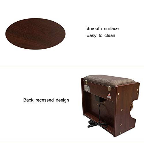 Lucidascarpe,lucidascarpe a induzione automatica,lucidascarpe elettriche per uso domestico,piccolo lucidascarpe,lucidascarpe piccolo materiale in legno (40X23X42CM/4 colori disponibili) Spazzole per