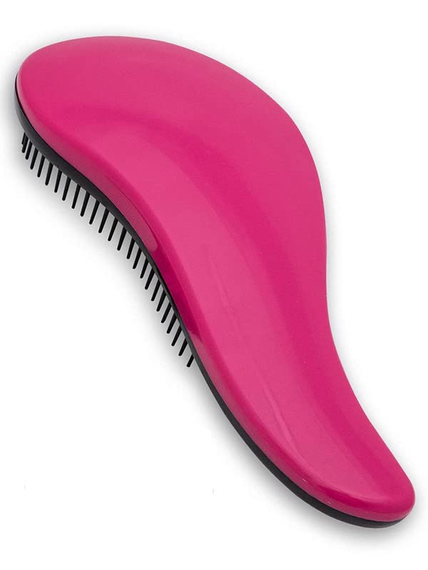 Original Adults and Kids Detangling Brush - Pain-Free Detangler Brush for Natural, Wet, Curly, Thick, Dry and Straight Hair - Detangling Hair Brushes for Women by TI Style (Hot Pink)