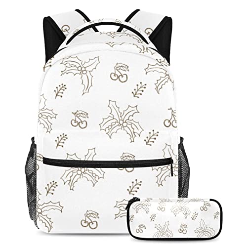 Sac à dos à motif animaux à carreaux multicolore avec trousse scolaire