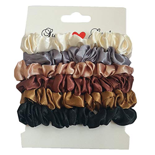 PIXNOR 12 Pcs Cabelo Scrunchies LaÃ§os de Cabelo Arcos Cordas de Cabelo Macio Pequenas Faixas de Cab