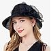 Women Derby Church Dress Hat Fashion Wide Brim Hats Wedding Tea Party Hats Elegant Stretchy Hat for Ladies