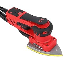 Electric Detail Sander with 12 Sanding Paper, 350W 10000 RPM Brushless Motor Mouse Sander, Powerful & Low Vibration for Wood Working, Polishing, Carpentry