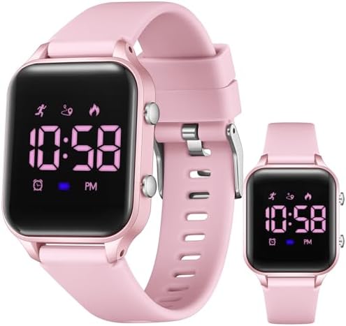 Kids Watch Pedometer Digital Watches Boys Girls No App Step Counter — 사진 4