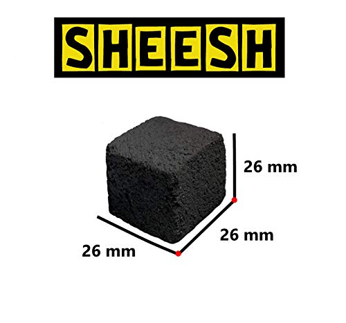 SHEESH by CocoBeach | Premium Kokosnuss Shishakohle | 1KG | 26 x 26 x 26mm Kohle für Shisha & BBQ | Bis zu 120 Minuten… – Bild 3