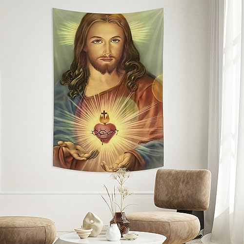 Conank Jesus Tapestry Wall Art for Home Decor