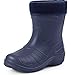 Ladeheid Kinder Mädchen Jungen federleichte Eva Thermo Gummistiefel Regenstiefel gefüttert KL050 (Dunkelblau, 28 EU)