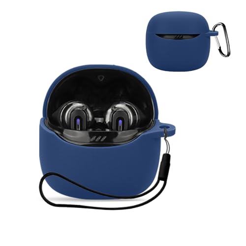 For JBL TUNE FLEX 2 �p �P�[�X �ی�P�[�X �J�o�[ �yKONXISA�z ���C�����X�C���z�� �P�[�X �V���R���f�� ���p���₷�� �ϏՌ� �h���h�o �E�H�b�V���u�� �i�J���r�i�t��+�X�g���b�v�t�� �j �����[�d�\ �����^�т����₷���i�u��