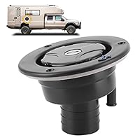 Wohnmobil-Wasserfüllung, abschließbarer Wassereinfülldeckel, Wassereinfüllanschluss, Schwerkraft-Wassereinlass mit 2 Schlüsseln für Wohnmobil-Wohnwagen für Campingfahrzeug