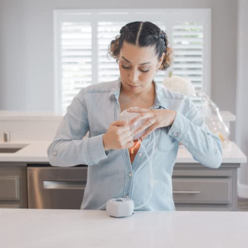 Freemie Liberty Ii Deluxe Hands-Free Wearable Breast Pump System For Discreet Pumping | Quiet Rechargeable Mobile Breast Pump | Ultra-Lightweight In-Bra Cups, 25Mm & 28Mm Breast Flanges Included #TOP2