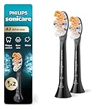 Philips Sonicare A3 All-in-One - Genuine Replacement Electric Toothbrush Heads, Black, 2 Pack, HX9092/95