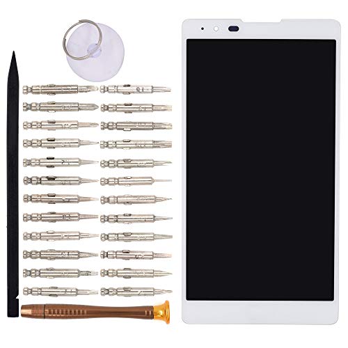 Image of LCD Screen Display with Digitizer Touch Panel Without Bezel Frame for LG X max K240(White)