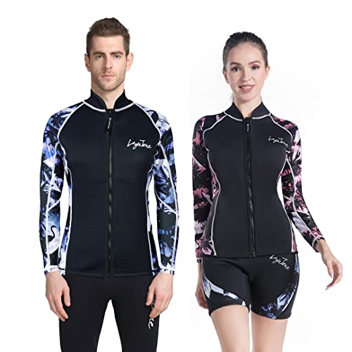 LayaTone Wetsuits Jacket Men Women 3mm Neoprene Wet Suits Tops Surf