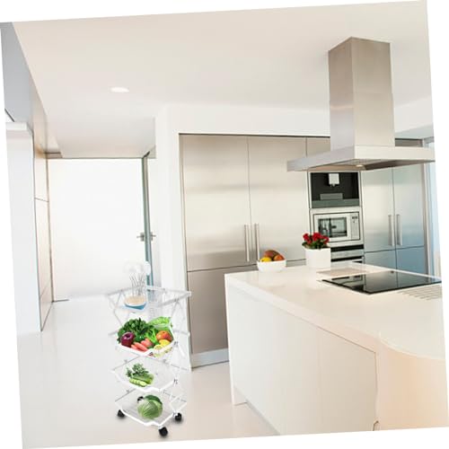 NOLITOY Cesta De Vegetais Azul De Frutas Dobrada 1 Peça Com Rodízio Suporte De Revista Chuveiro Com