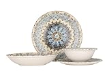 By Bone Juegos de vajilla (Medium) - Armonia - 24 piezas - 6 Personas - Porcelana
