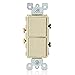 Leviton 5634-I 15 Amp, 120/277 Volt, Decora Single-Pole, AC Combination Switch, Commercial Grade, Grounding, Ivory