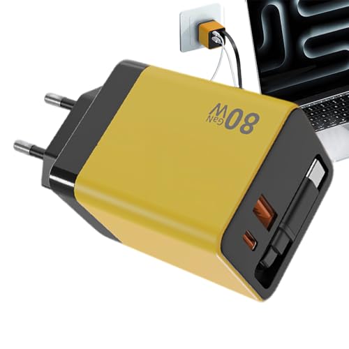 Cargador de pared retráctil de 80W: carga rápida y espacio ordenado en tu escritorio