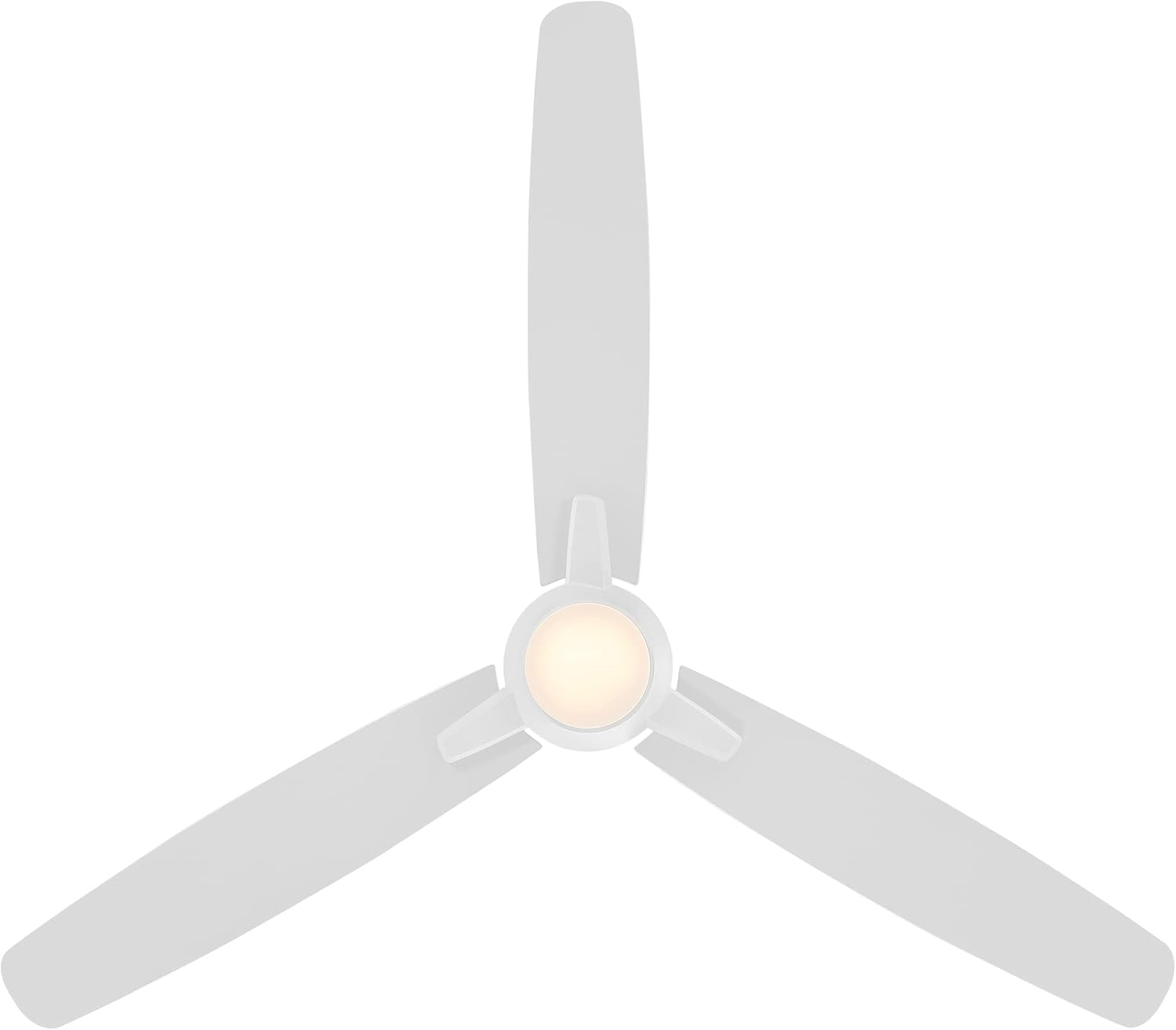 WAC Lighting Blitzen 3-Blade Aluminum Smart Ceiling Fan in Matte White
