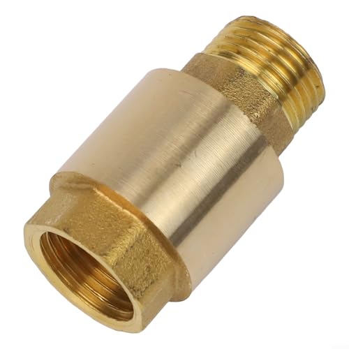 Jotekonoby Clapet anti-retour en laiton pour la prévention du refoulement | Clapet anti-retour avec ressort en acier inoxydable | Filetage mâle femelle 1/2 3/4 1 | Haut (1/2)