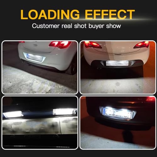 Lámpara de matrícula 13139990 para Opel Adam 2012-2017 e Insignia 3