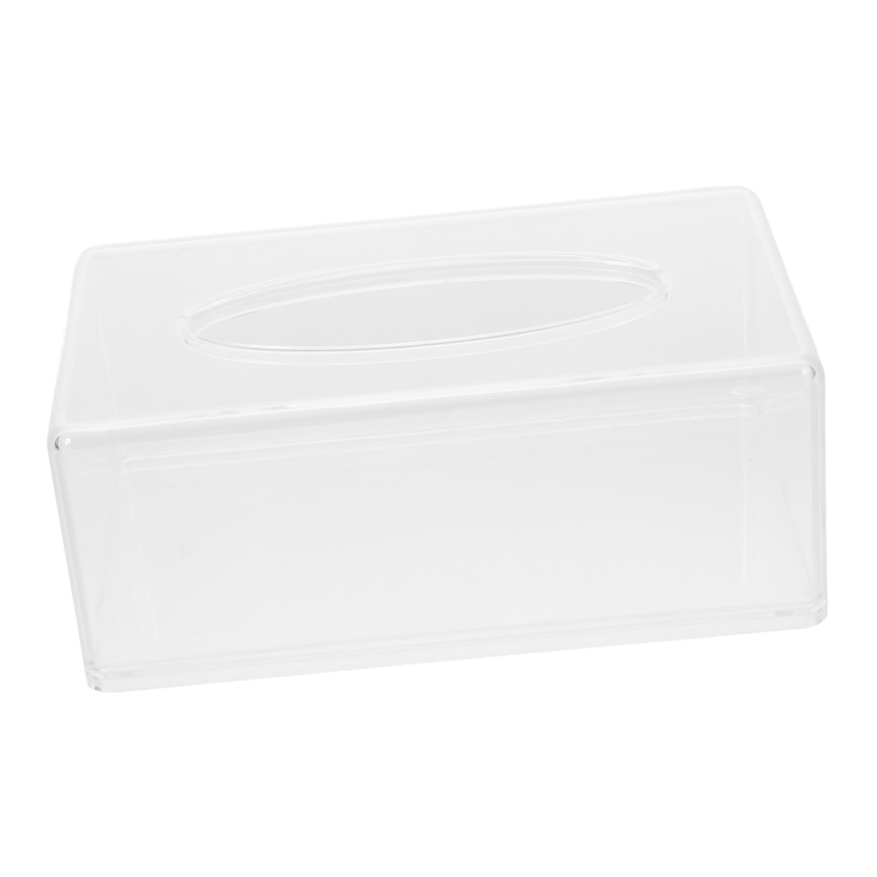 jojofuny Papiertuchbox aus Acryl für Taschentücher und Feuchttücher mit Praktischer Öffnung und Großem Fassungsvermögen Geeignet für Bad Küche und Schreibtisch