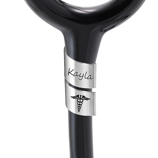 Personalized Stethoscope Name Tag Custom Stethoscope ID Charm Accessories for Nurse Doctor Vet