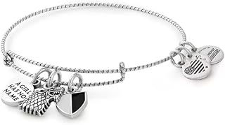 Alex and Ani Game of Thrones, Arya Stark Charm Bangle Rafaelian Silver One Size