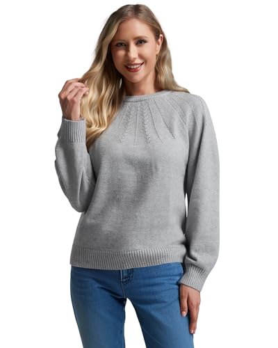 COSSEN Womens Fall Sweaters Casual Long Sleeve Crewneck Soft Knit Pullover Sweaters Top2