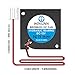 WINSINN 20mm 2006 Blower Fan 12V - Hydraulic Bearing 11000 RPM 2006 Cooling Fan Replacement for Small Appliances (Printer/Router/Set-Top Box), 30cm Cable with XH2.54-2PIN, Brushless 20x6mm (2Pcs)