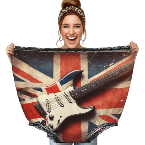 Culotte surdimensionnée noire guitare vintage pour fête