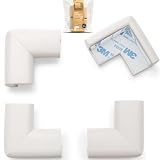RovingCove Corner Protector for Baby (4 Large Corners), Hefty-Fit Heavy-Duty Soft Rubber Foam Furnit
