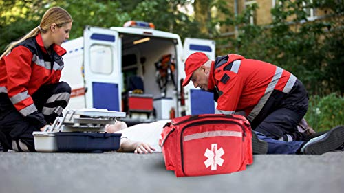 Primacare Kb-1088 Emt First Responder Trauma Bag | Empty Deluxe Ems Shoulder Bag | Professional First Aid Kit Bag With 4 Large Compartments For Emergency Medical Supplies #TOP6
