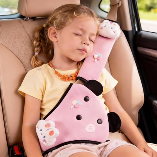 Zigihos Seat Belt Cover Pad for Kids, Cute Animal Child Seatbelt Covers for Girls and Boys (Bunny(Pink)) by Zigihos - Used condition - US$21.92