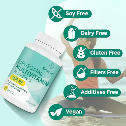 Liposomal Multivitamin for Women 50+ - Women's Daily Multivitamin with Iron, Vitamin A, C, D, E and B Complex - Immune Support, Hair & Skin Support, 60 Vegan Capsules - Image 5