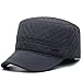 FASHIXD Winter Hats with Earflaps for Men Military Cadet Hat Baseball Cap Hunting Trapper Hat for Cold Weather Grey